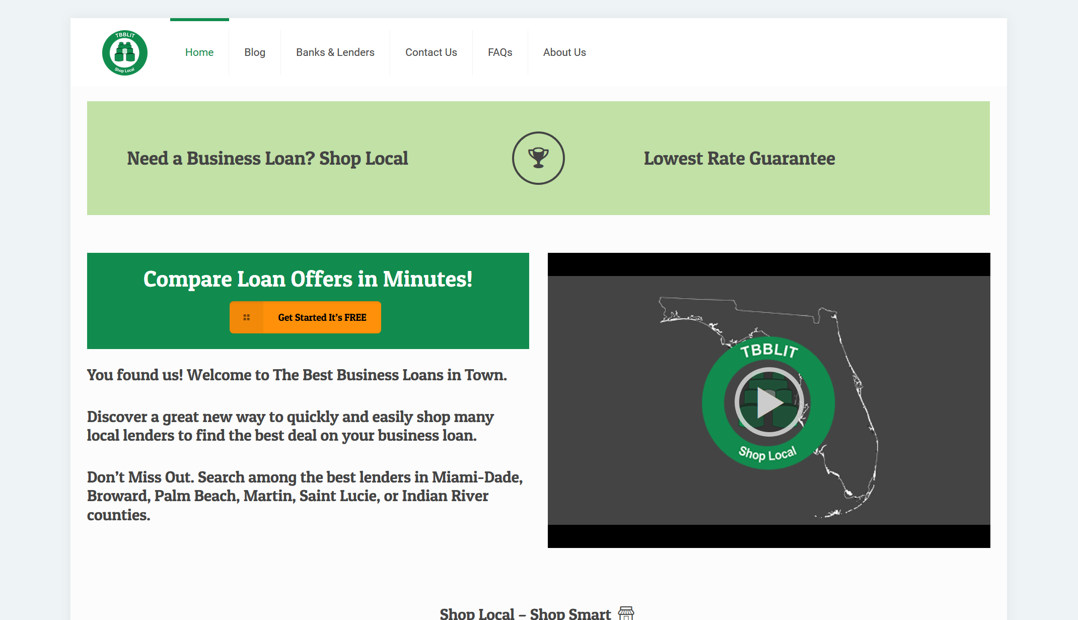Website screenshot - TBBLIT